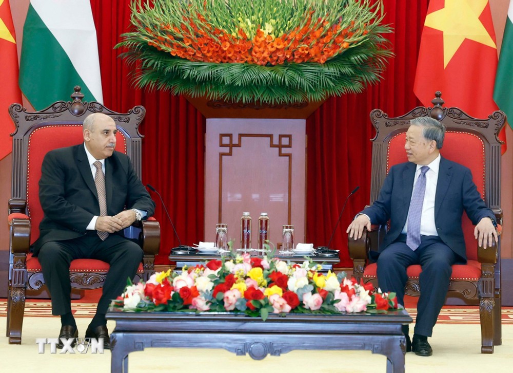 Tổng Bí thư Tô Lâm tiếp Chủ tịch Hạ viện Jordan