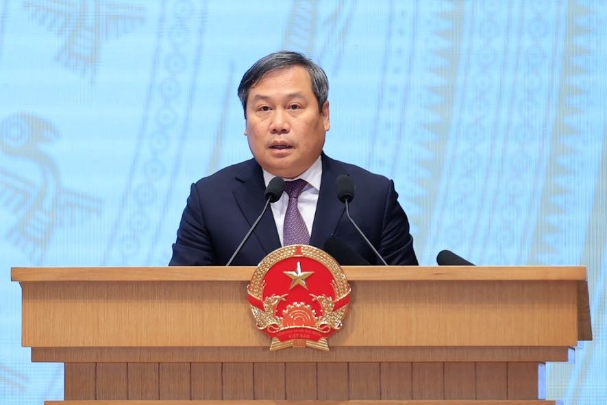 Chủ tịch UBND thành phố Hà Nội Vũ Đại Thắng phát biểu, Ảnh: VGP,