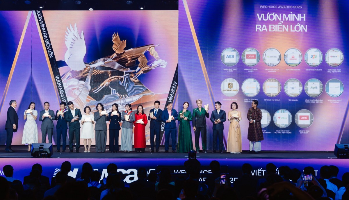 Masterise Homes được vinh danh hạng mục 'Vươn mình ra biển lớn' tại WeChoice Awards 2025