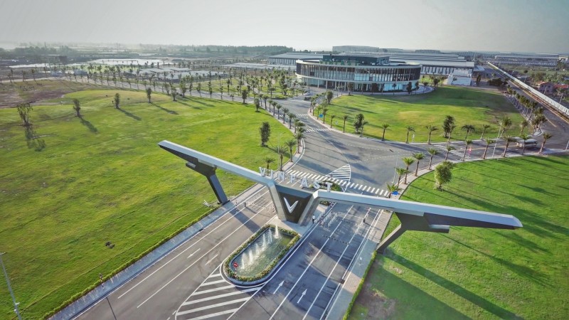 Dây chuyền sản xuất ô tô VinFast. Ảnh: Vingroup