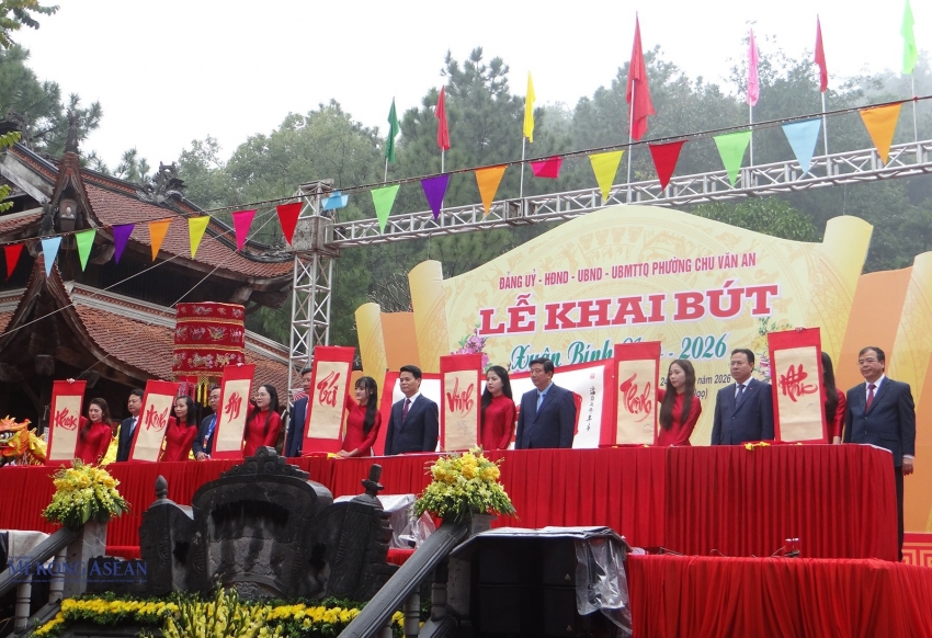 Hải Phòng khai bút xuân Bính Ngọ, tri ân danh nhân Chu Văn An