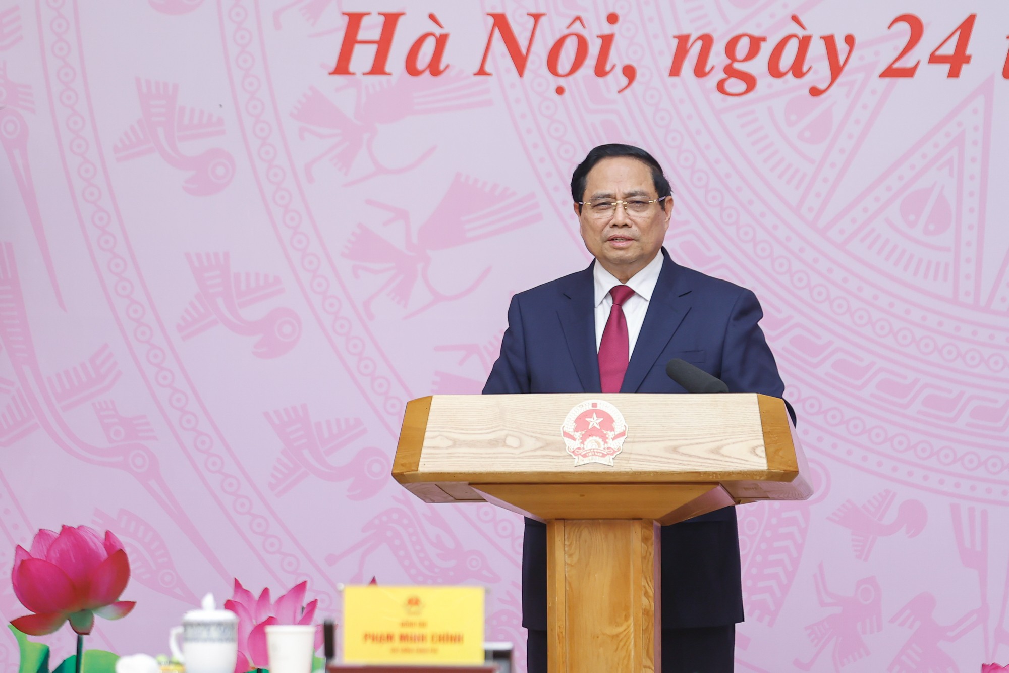 Thủ tướng Chính phủ khẳng định, lịch sử phát triển của ngành y tế luôn gắn liền với vai trò tiên phong của đội ngũ trí thức ngành y tế. Nguồn: VGP.