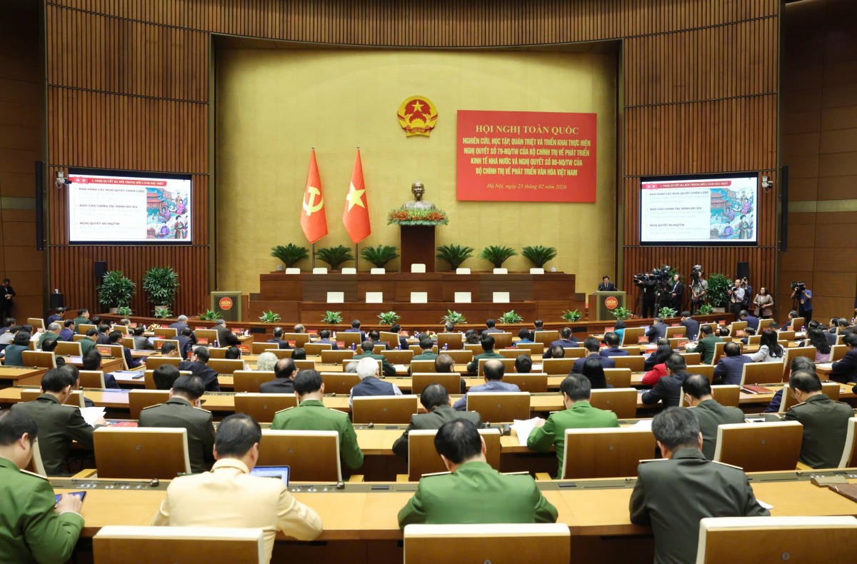 Hội nghị toàn quốc học tập, quán triệt các Nghị quyết số 79, 80 của Bộ Chính trị