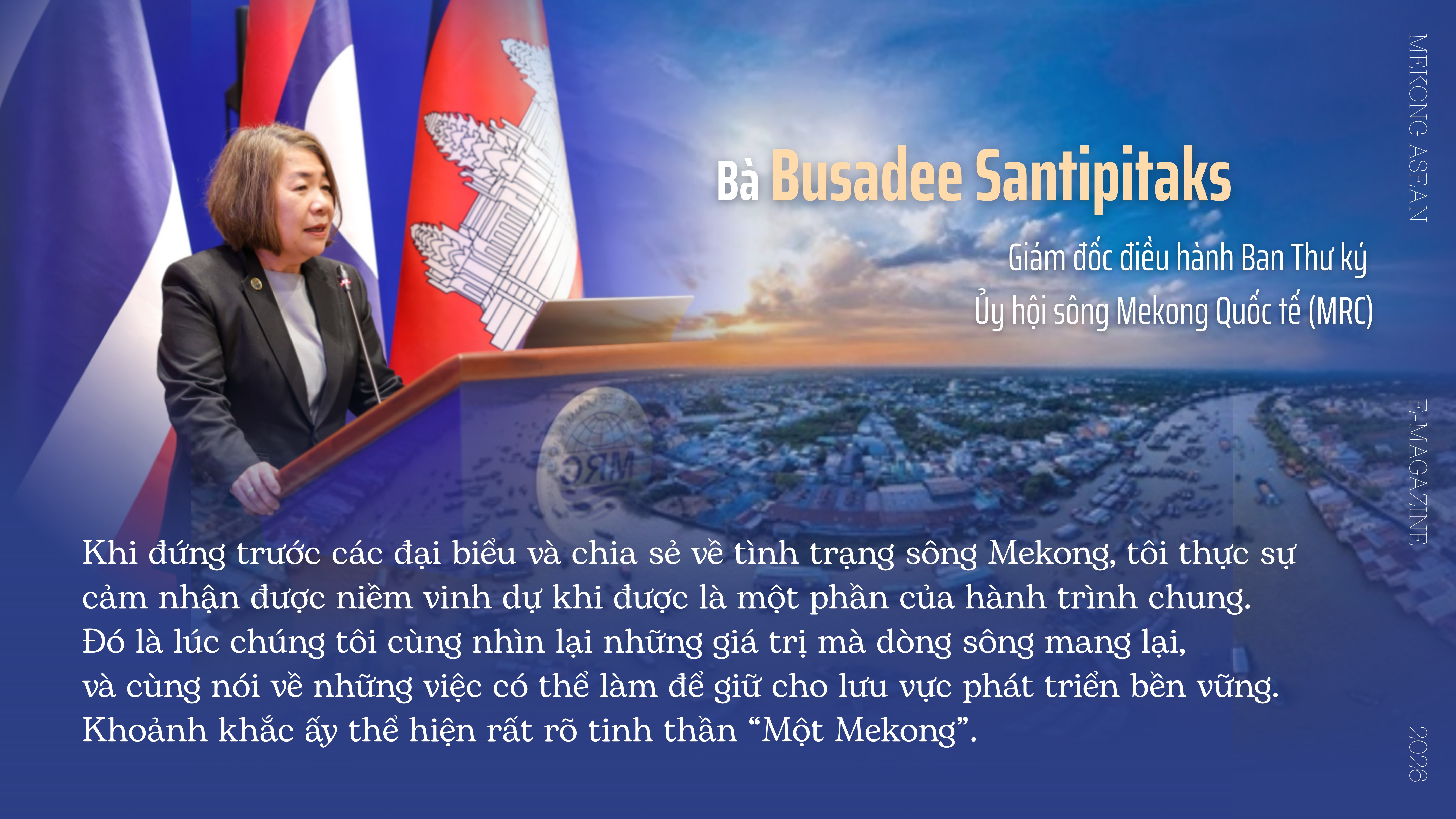 ‘Hợp tác và niềm tin là nền tảng cho tương lai bền vững của sông Mekong’