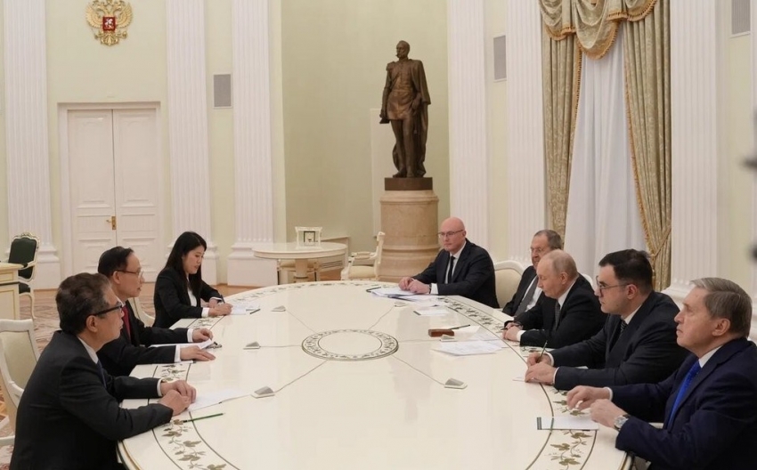 Đặc phái viên của Tổng Bí thư Tô Lâm hội kiến Tổng thống Nga Putin