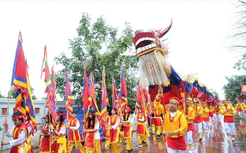 Khai hội đền thờ Triệu Việt Vương tại Hưng Yên