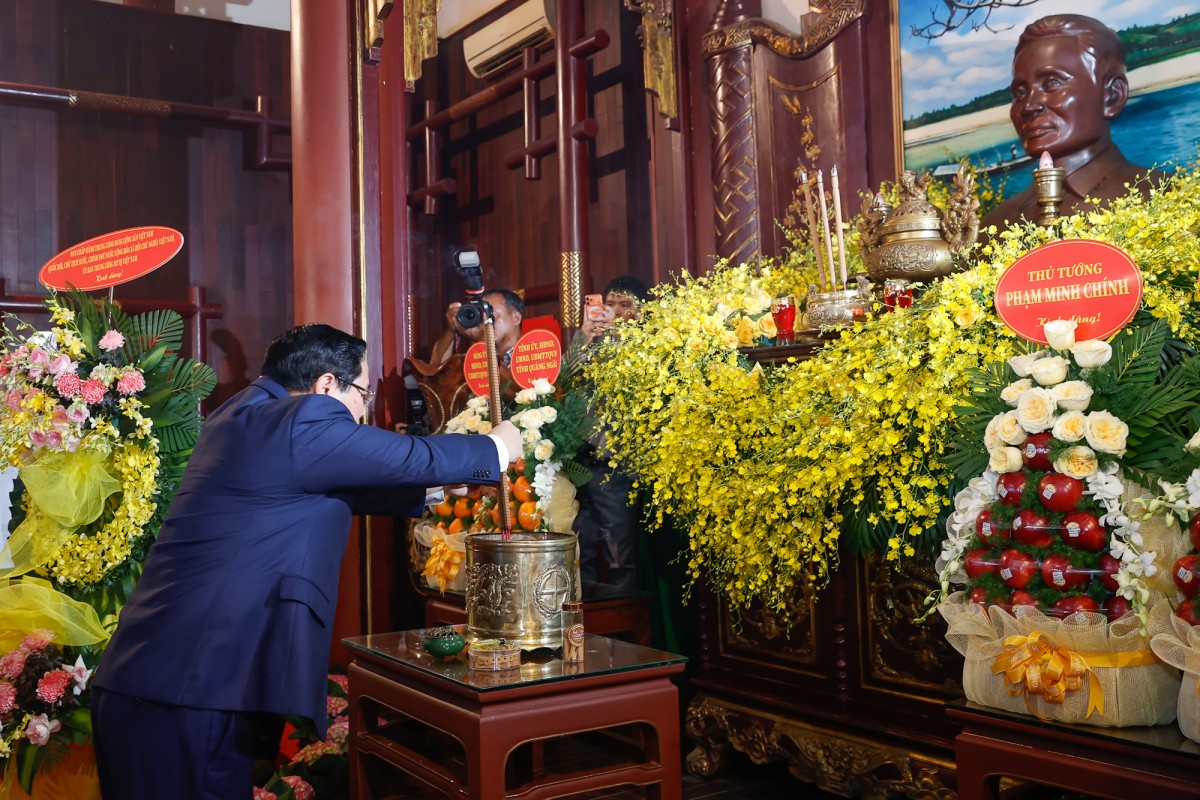 Thủ tướng Phạm Minh Chính dự lễ kỷ niệm 120 năm Ngày sinh Thủ tướng Phạm Văn Đồng