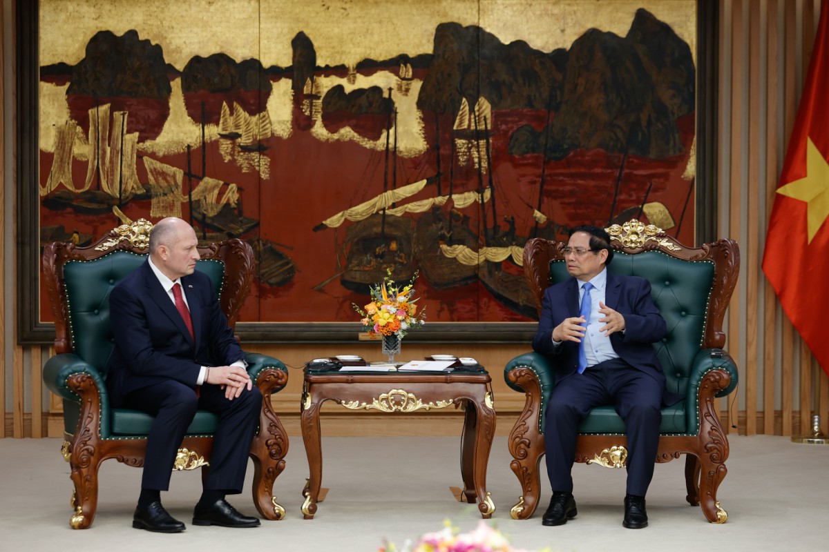 Thủ tướng đề nghị tăng cường hợp tác, chia sẻ kinh nghiệm về cảnh báo, phòng ngừa tình huống khẩn cấp, cứu hộ, cứu nạn. Ảnh: VGP.