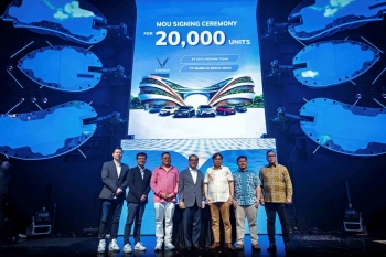 Vinfast cung cấp 20.000 ô tô điện cho đối tác vận tải tại Indonesia