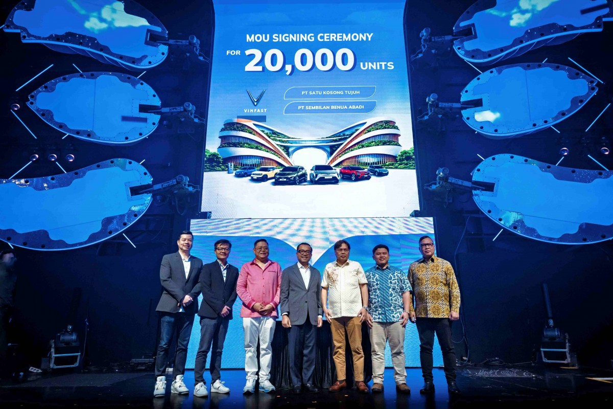 Vinfast cung cấp 20.000 ô tô điện cho đối tác vận tải tại Indonesia