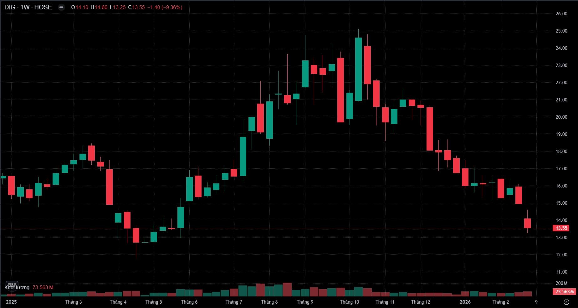Gia đình Chủ tịch DIC Corp bị bán giải chấp thêm gần 12 triệu cổ phiếu DIG