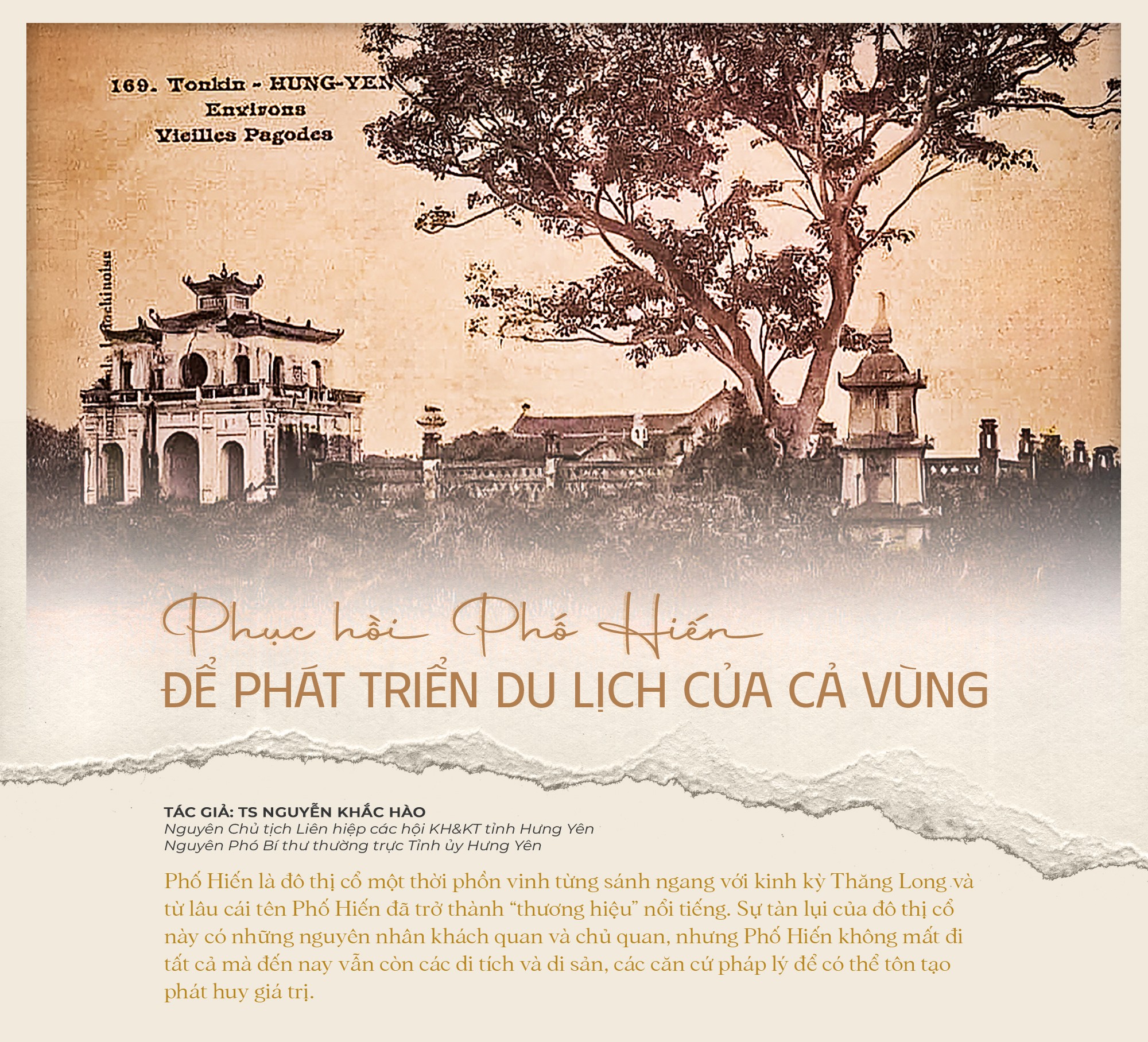 Phục hồi di sản Phố Hiến với tầm nhìn phát triển hệ sinh thái du lịch cả vùng