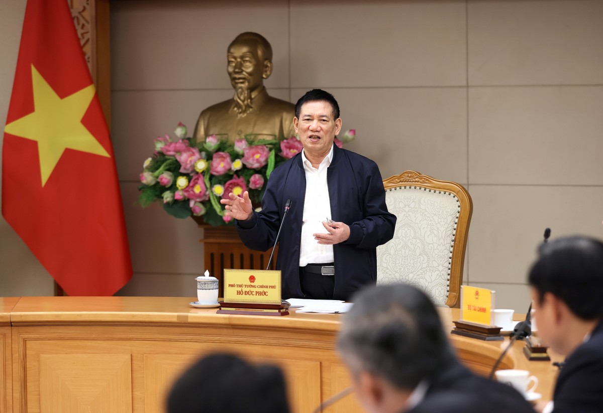 Phó Thủ tướng Chính phủ Hồ Đức Phớc chủ trì cuộc họp cơ cấu lại Tổng công ty Đường sắt Việt Nam giai đoạn 2026 - 2030, tầm nhìn 2035. Ảnh: VGP.