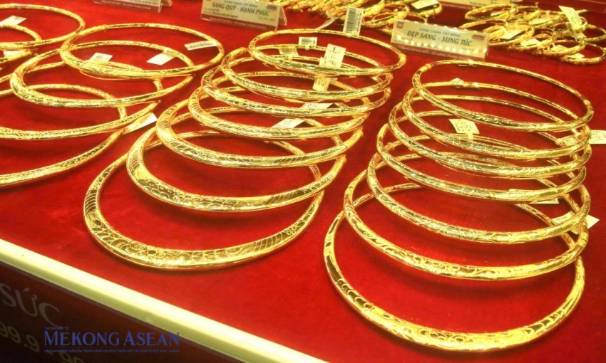 Giá vàng trong nước đảo chiều giảm sau chuỗi phiên tăng