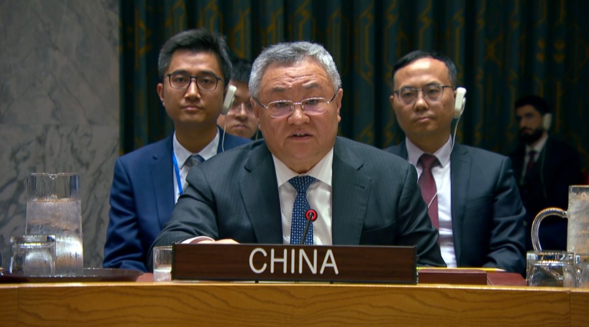 Đại sứ Trung Quốc tại Liên Hợp Quốc Fu Cong. Ảnh: X/@Chinamission2un