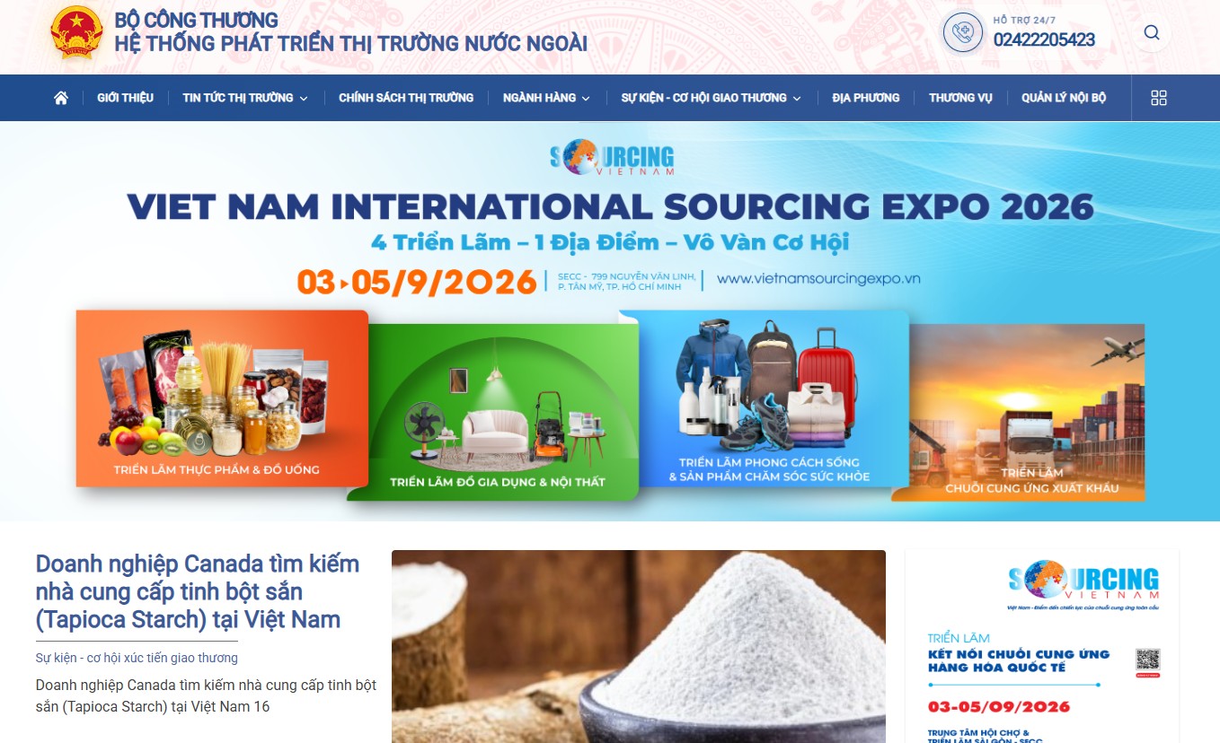 Ra mắt nền tảng số về phát triển thị trường nước ngoài