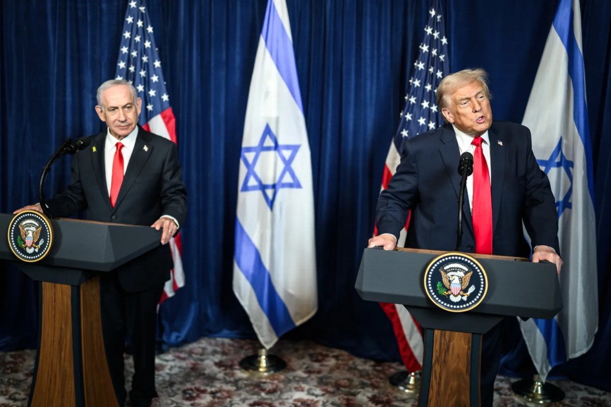 Thủ tướng Israel Benjamin Netanyahu (trái) và Tổng thống Mỹ Donald Trump. Ảnh: Nhà Trắng