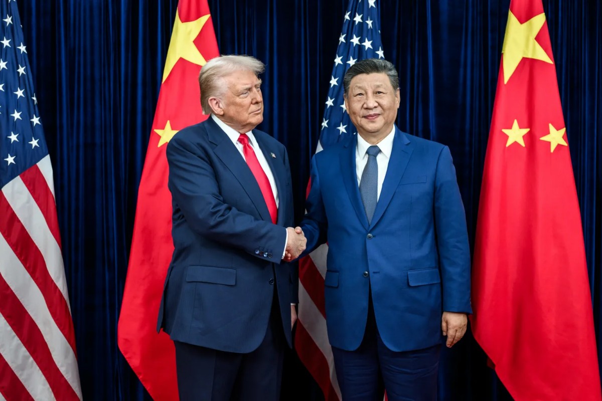 Tổng thống Donald Trump và Chủ tịch Tập Cận Bình tại Busan, Hàn Quốc ngày 30/10. Ảnh: Nhà Trắng