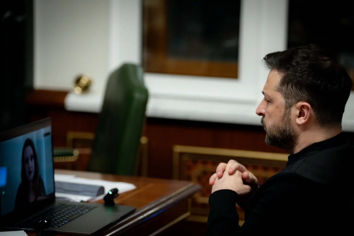 Tổng thống Volodymyr Zelensky trong cuộc phỏng vấn với New York Post. Ảnh: Văn phòng Tổng thống Ukraine