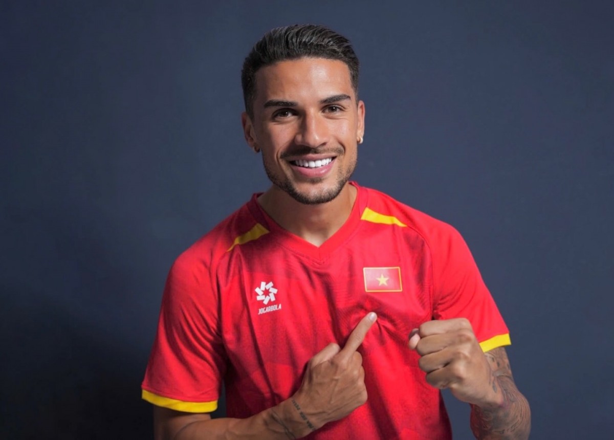 Tiền vệ nhập tịch Đỗ Hoàng Hên có lần đầu tiên được triệu tập lên tuyển Việt Nam. Ảnh: FBNV