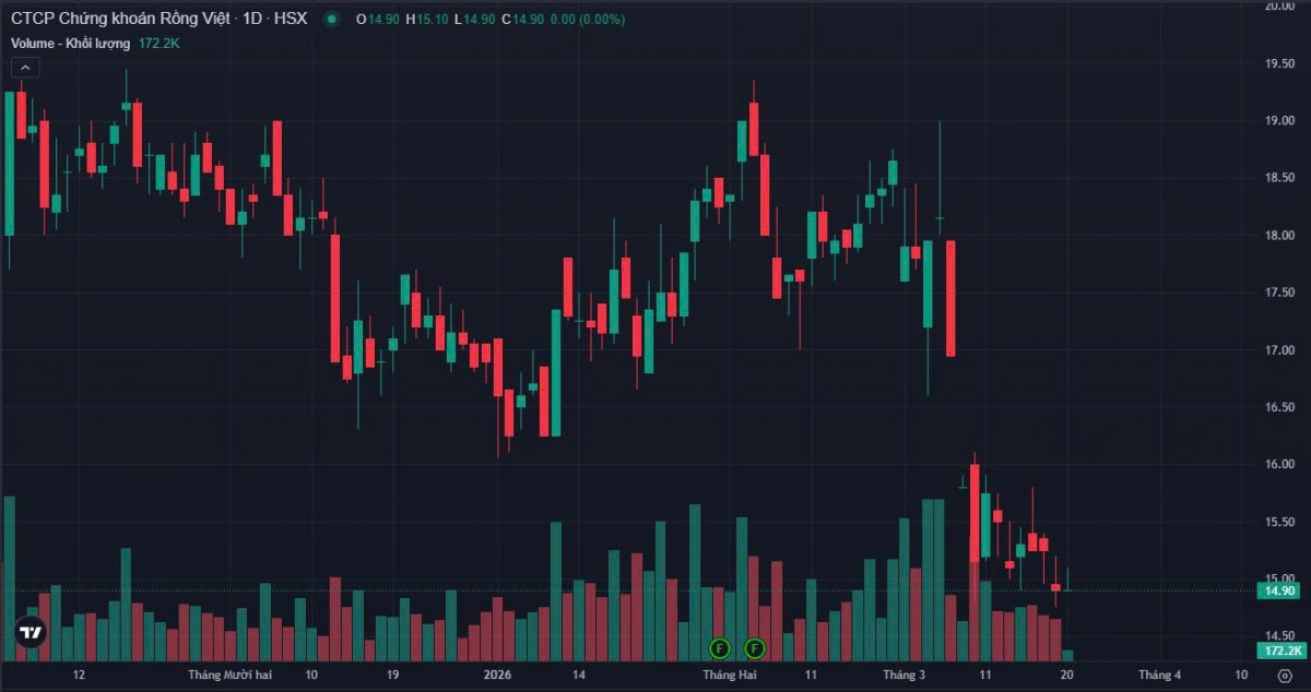 Chứng khoán Rồng Việt muốn nâng vốn lên 4.500 tỷ đồng