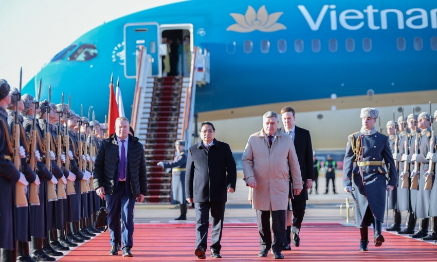 Thủ tướng Phạm Minh Chính tới Moscow, bắt đầu thăm chính thức Liên bang Nga