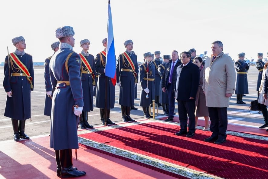 Thủ tướng Phạm Minh Chính tới Moscow, bắt đầu thăm chính thức Liên bang Nga