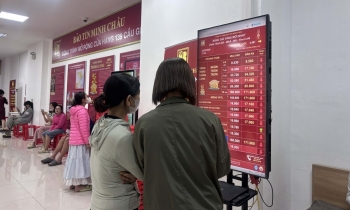 Giá vàng thế giới xuống đáy 5 tuần, vàng trong nước tiếp đà giảm