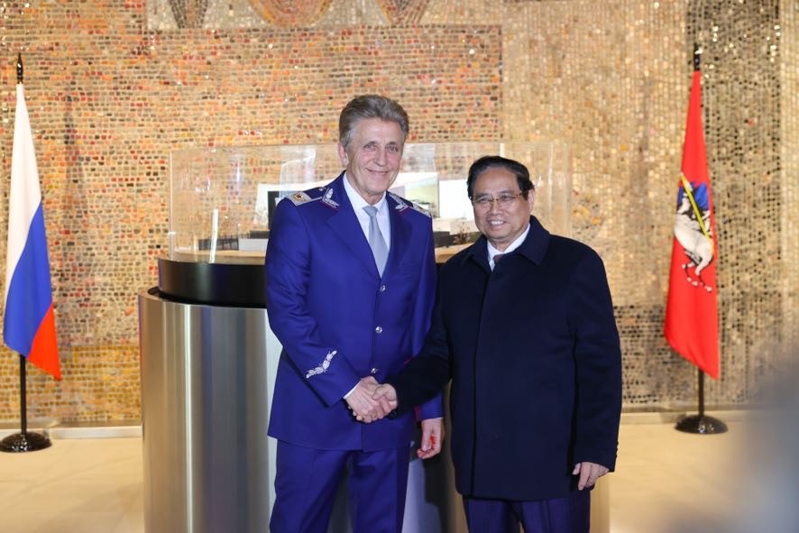 Thủ tướng đề nghị phía Nga hợp tác, hỗ trợ xây dựng hệ thống tàu điện ngầm. Ảnh: VGP.