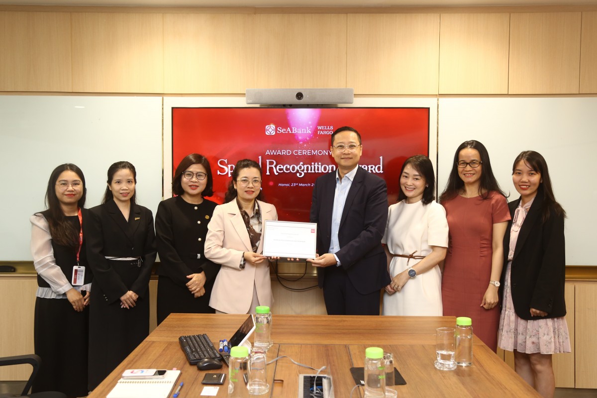 SeABank nhận giải 'Ngân hàng được công nhận đặc biệt về thanh toán quốc tế 2024-2025'