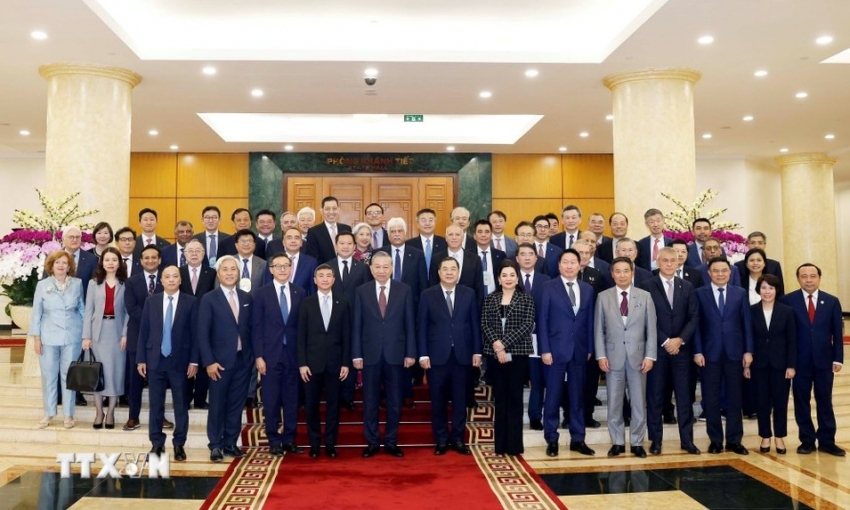 Tổng Bí thư Tô Lâm tiếp lãnh đạo một số tập đoàn quốc tế