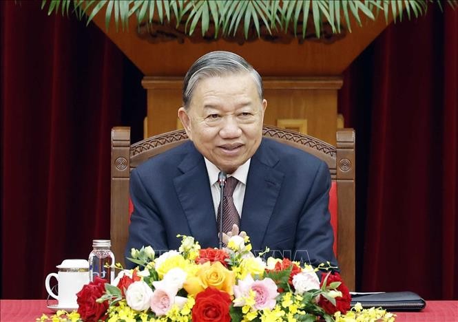 Tổng Bí thư Tô Lâm tiếp lãnh đạo một số tập đoàn quốc tế