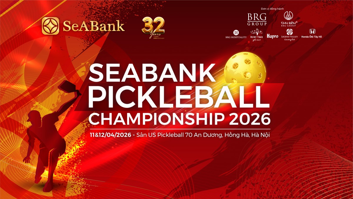 SeABank tổ chức giải Pickleball gây quỹ học bổng cho trẻ em nghèo