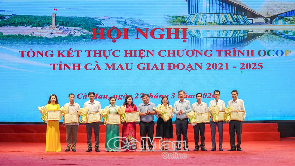 Cà Mau: Phát triển thêm ít nhất 130 sản phẩm OCOP trong năm 2026 Cà Mau: Phát triển thêm ít nhất 130 sản phẩm OCOP trong năm 2026