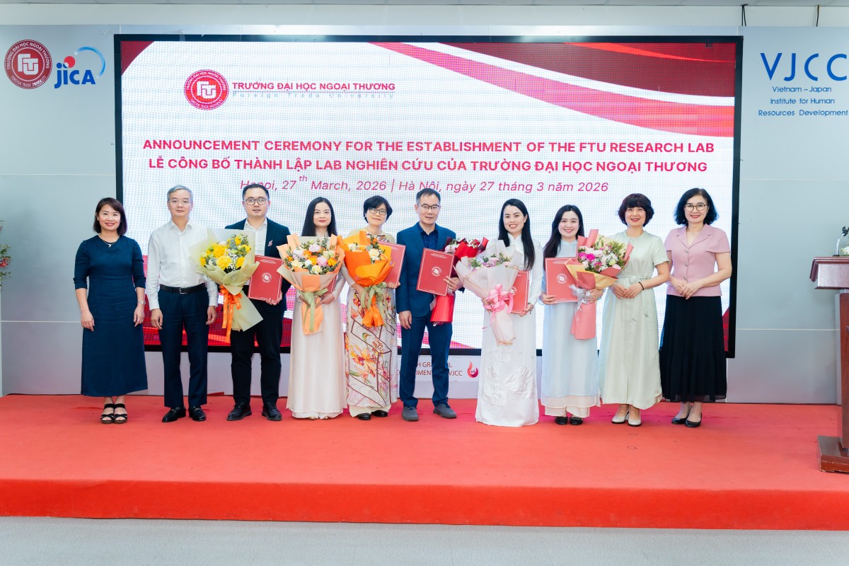 Trường Đại học Ngoại Thương thành lập Lab nghiên cứu chuẩn mực quốc tế