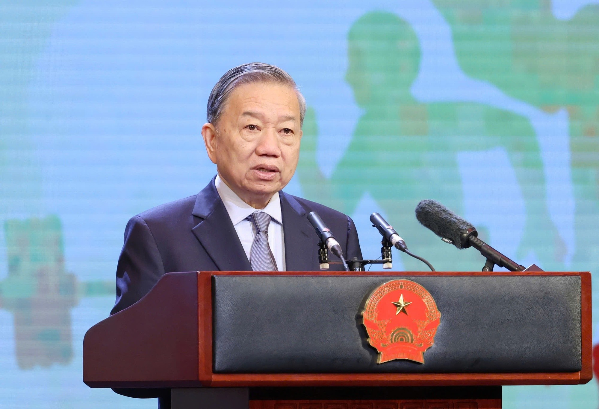 Tổng Bí thư Tô Lâm phát biểu tại Lễ kỷ niệm 80 năm ngành Thể dục thể thao