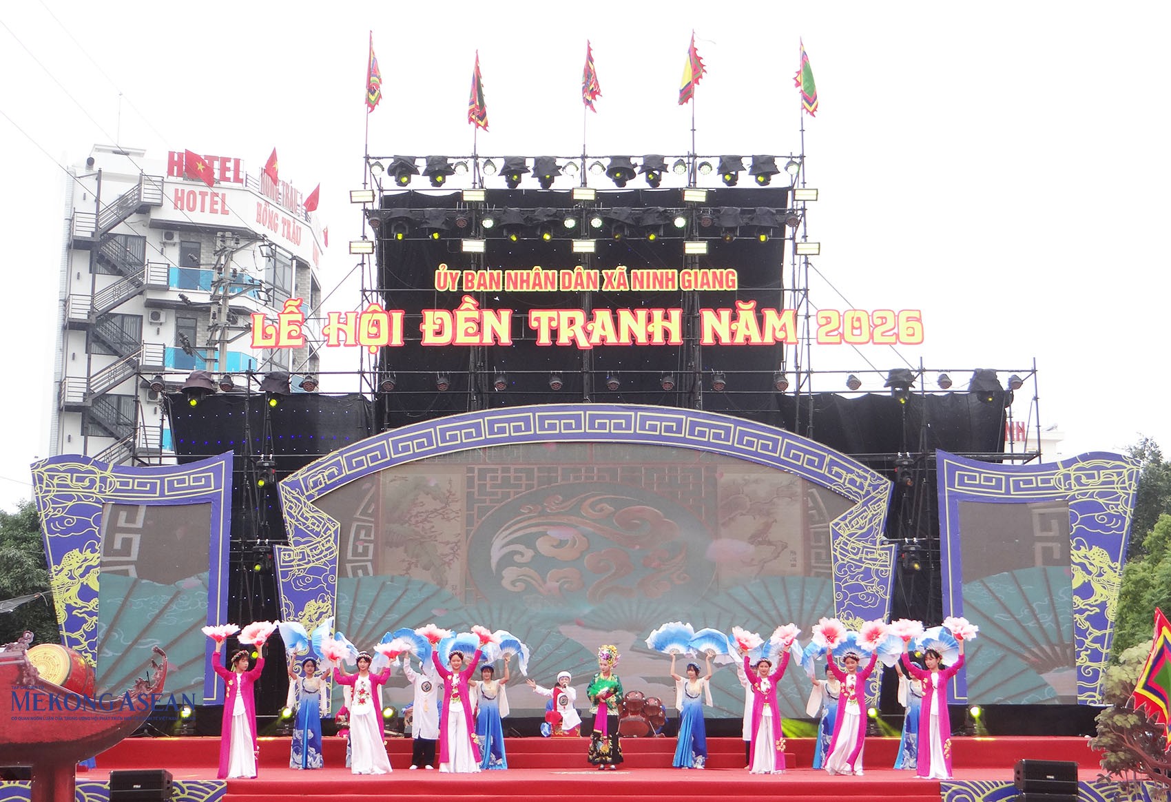 Một tiết mục biểu diễn văn nghệ tại lễ hội. Ảnh: Mekong ASEAN.