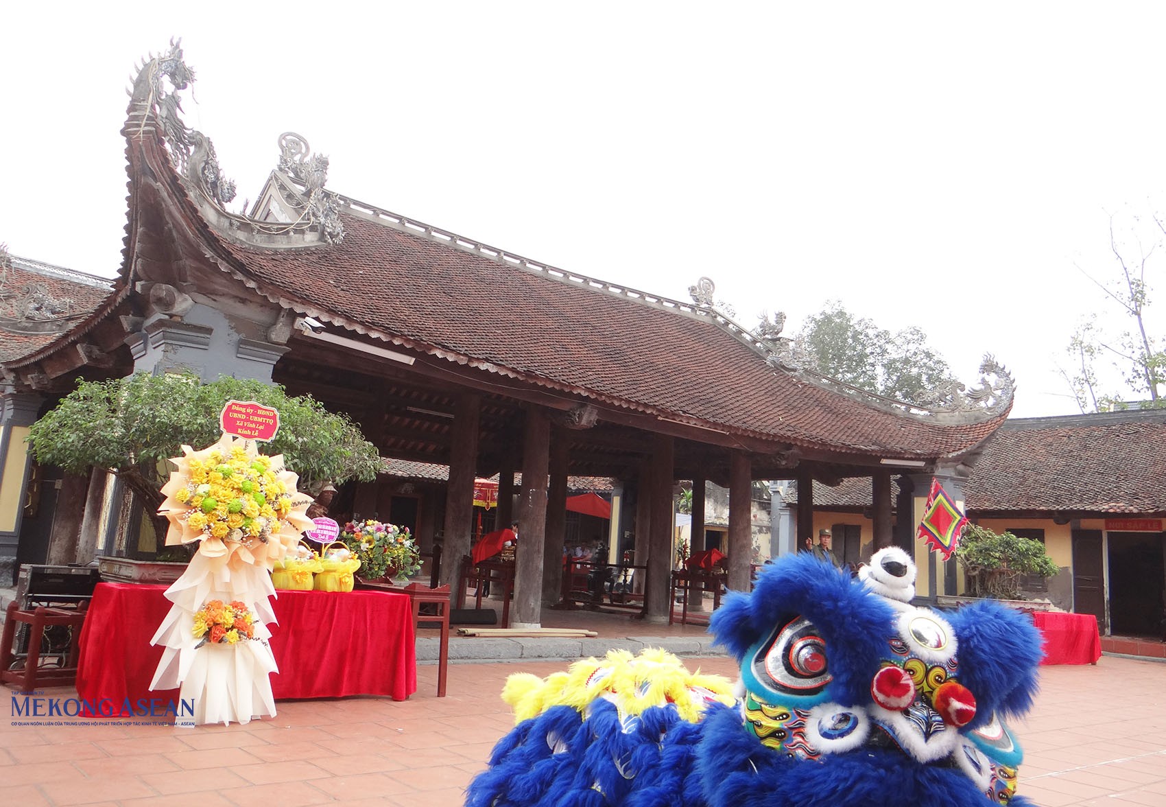 Đình Trịnh Xuyên được Nhà nước công nhận là Di tích kiến trúc nghệ thuật quốc gia năm 1992 và là một trong 2 sản phẩm đạt chứng nhận OCOP của xã Vĩnh Lại. Ảnh: Mekong ASEAN.