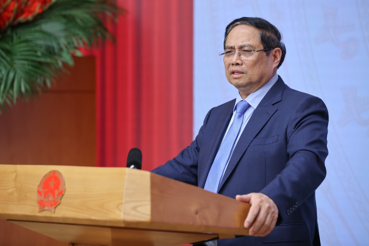 Thủ tướng Chính phủ chỉ rõ các bài học kinh nghiệm quan trọng trong phòng, chống thiên tai. Ảnh: VGP. Thủ tướng Chính phủ chỉ rõ các bài học kinh nghiệm quan trọng trong phòng, chống thiên tai. Ảnh: VGP.