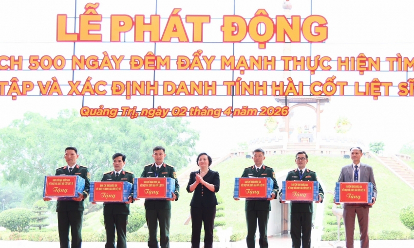 Phát động Chiến dịch 500 ngày đêm tìm kiếm, quy tập hài cốt liệt sĩ