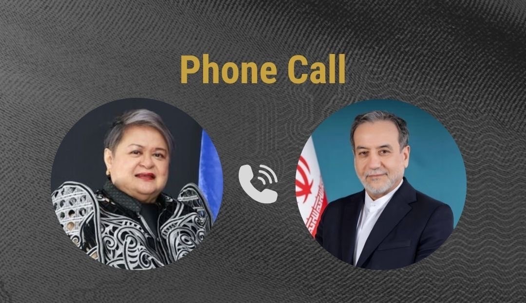 Ngoại trưởng Philippines Theresa Lazaro (trái) và người đồng cấp Iran Abbas Araghchi. Ảnh: X/@SecLazaro