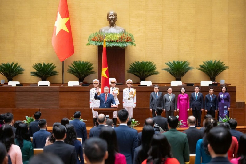 Ảnh, Video: Tổng Bí thư Tô Lâm tuyên thệ nhậm chức Chủ tịch nước