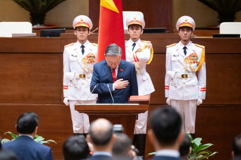 Ảnh, Video: Tổng Bí thư Tô Lâm tuyên thệ nhậm chức Chủ tịch nước