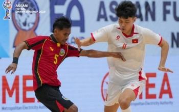 Tuyển futsal Việt Nam ghi 7 bàn vào lưới Timor-Leste