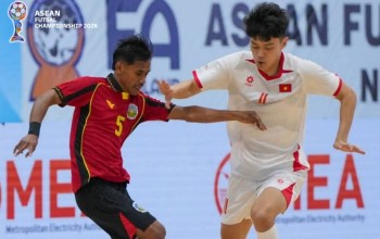 Tuyển futsal Việt Nam ghi 7 bàn vào lưới Timor-Leste