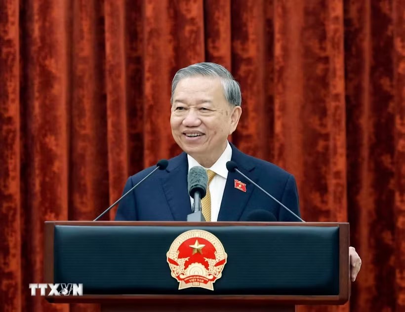 Tổng Bí thư, Chủ tịch nước Tô Lâm phát biểu. 