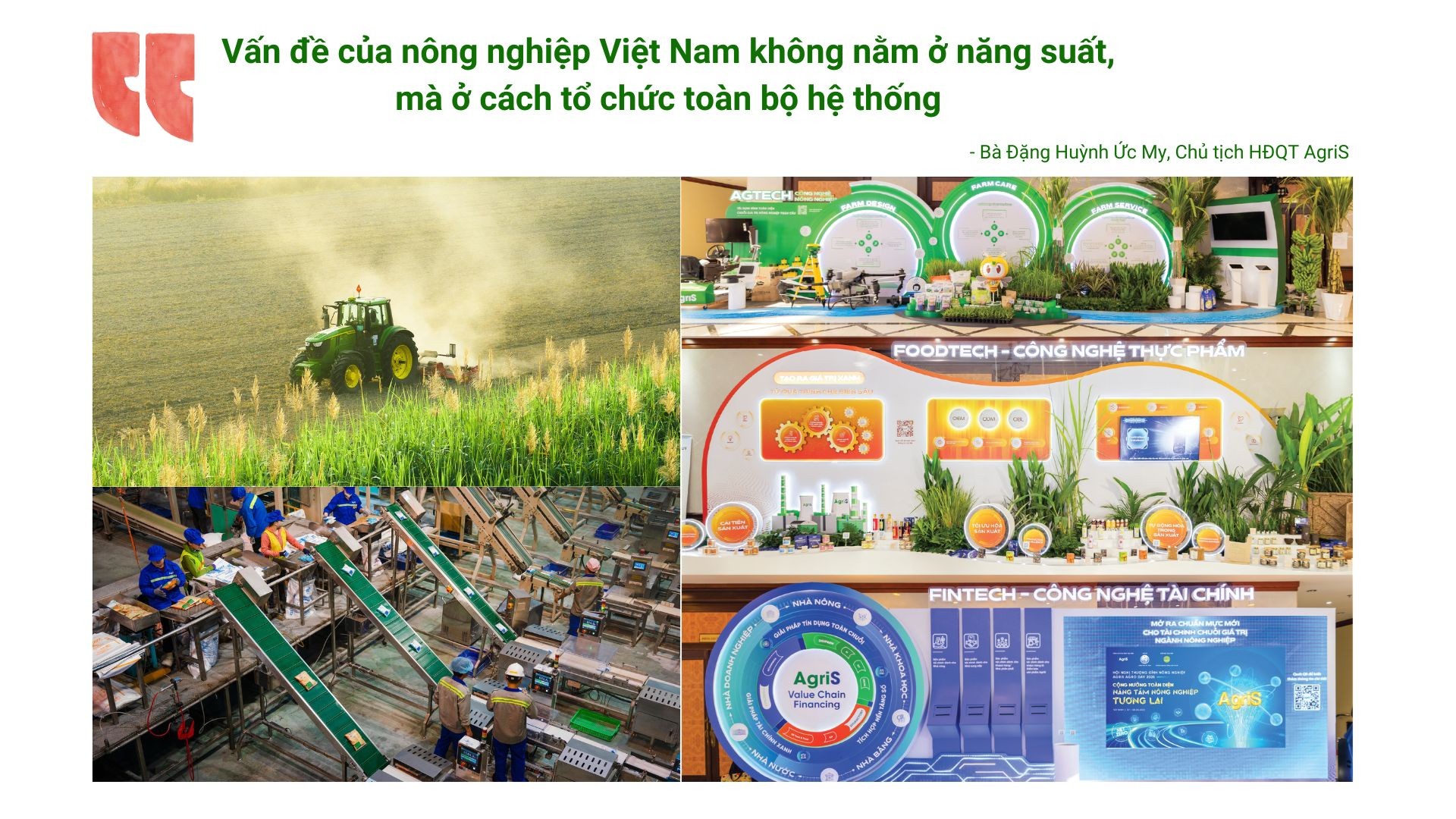 AgriS: Tập đoàn nông nghiệp công nghệ cao và bài toán tổ chức chuỗi giá trị AgriS: Tập đoàn nông nghiệp công nghệ cao và bài toán tổ chức chuỗi giá trị