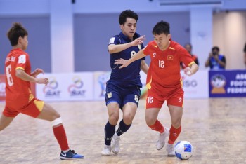 Tuyển futsal Việt Nam thua Thái Lan trong trận tranh ngôi nhất bảng