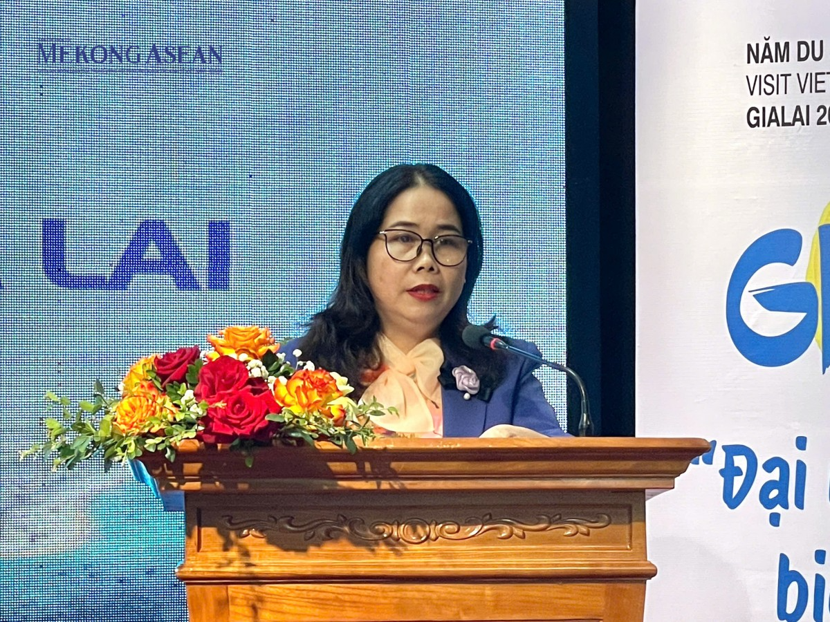 bà Đỗ Thị Diệu Hạnh, Giám đốc Sở Văn hóa, Thể thao và Du lịch Gia Lai.