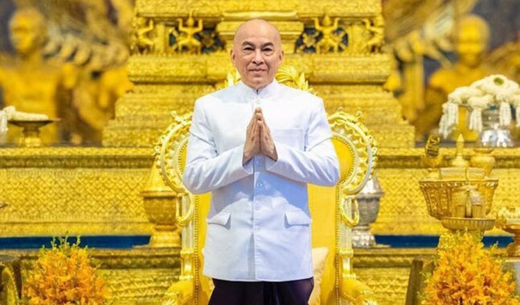 Quốc vương Campuchia Norodom Sihamoni. Ảnh: Khmer Times